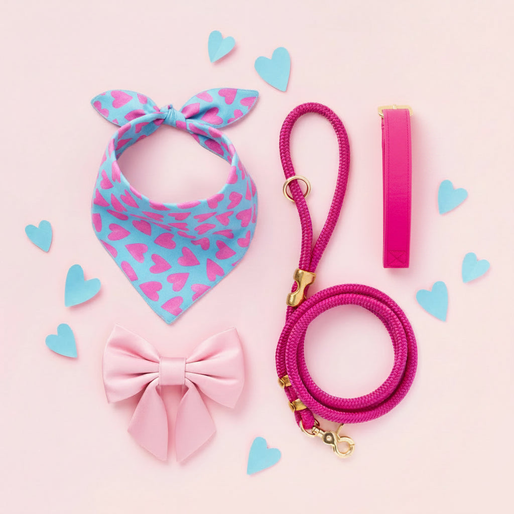 Hot Pink Rope Dog Leash