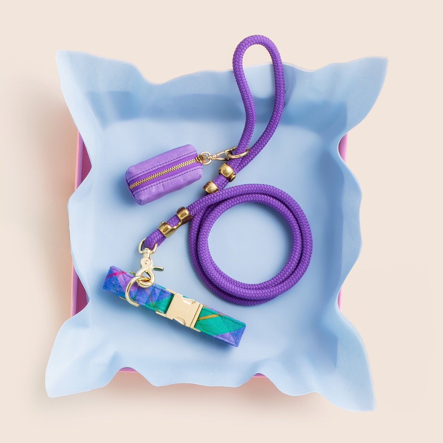 Violet Rope Dog Leash