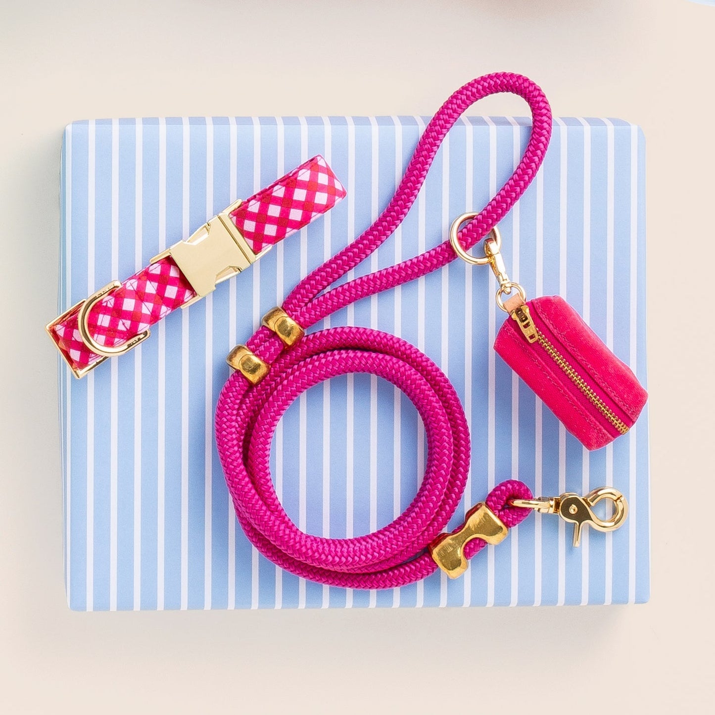 Hot Pink Rope Dog Leash
