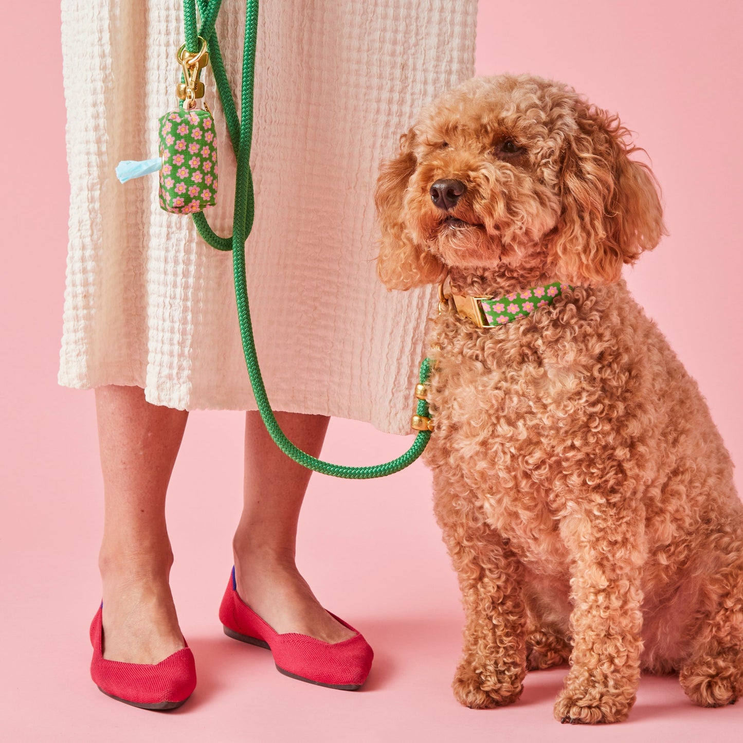 Grass Green Rope Dog Leash