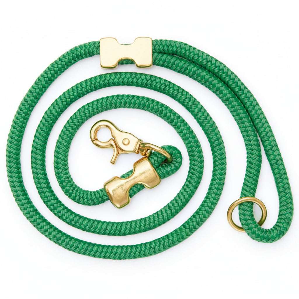 Grass Green Rope Dog Leash