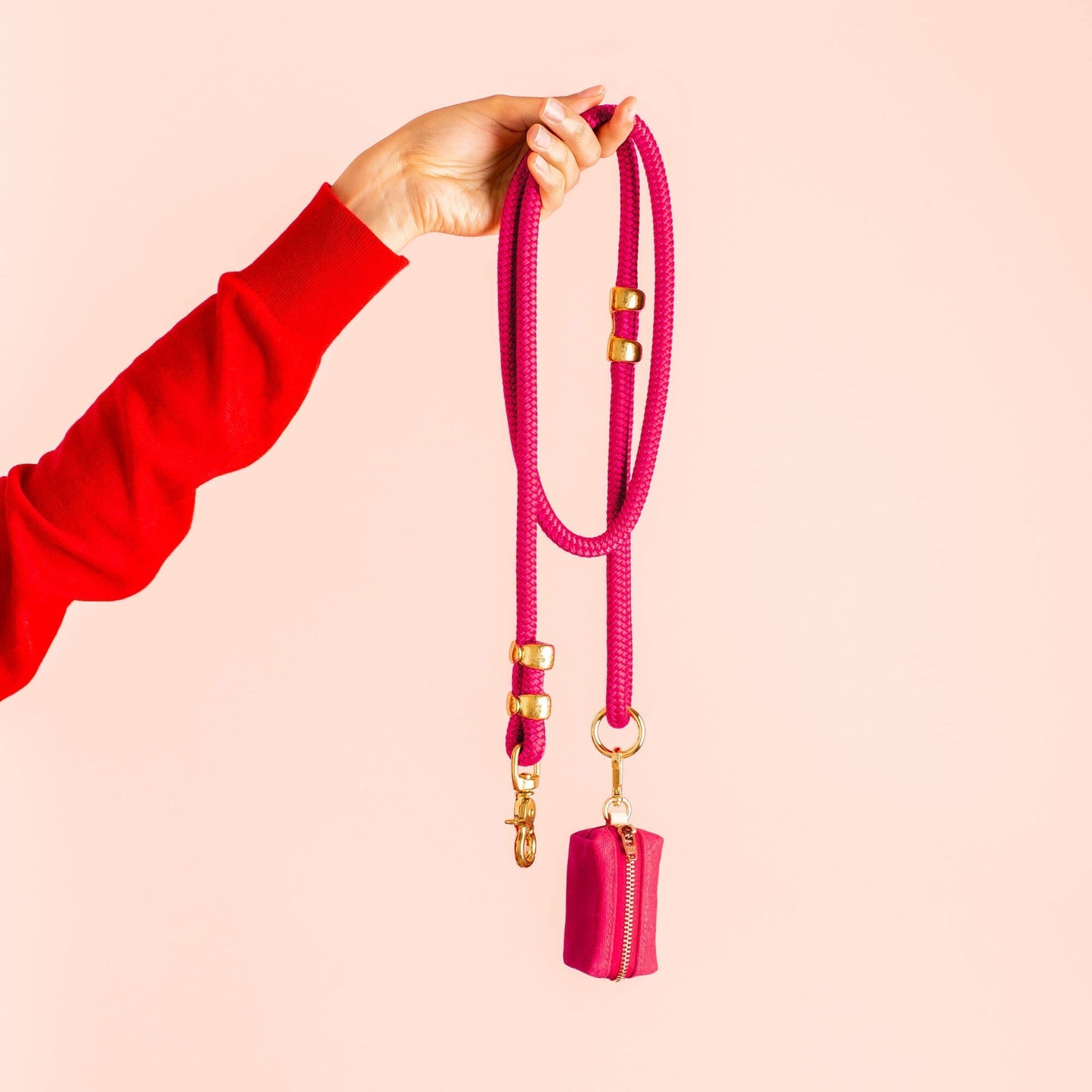Hot Pink Rope Dog Leash